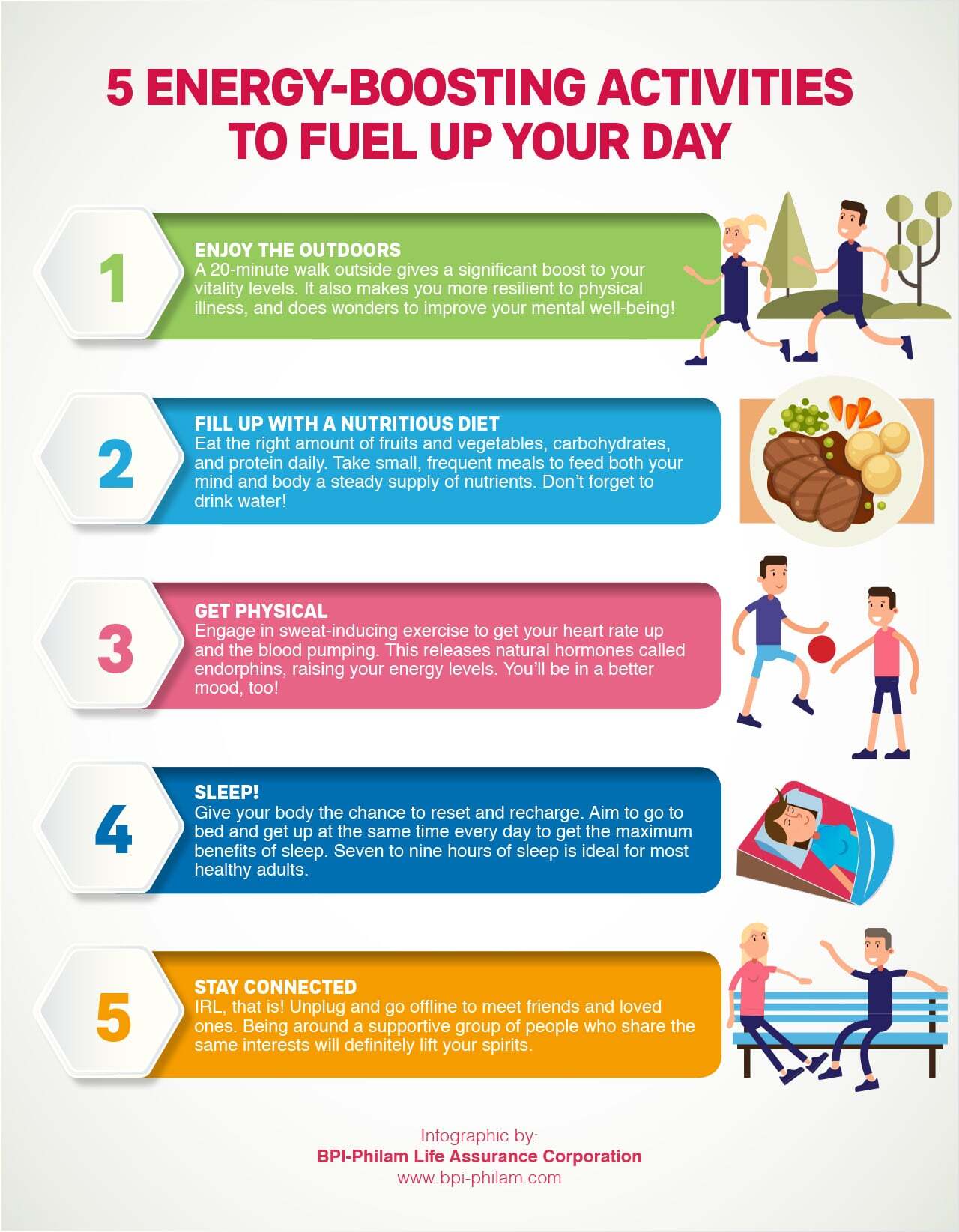 [Infographic] 5 Energy-boosting Activities to Fuel Up Your Day